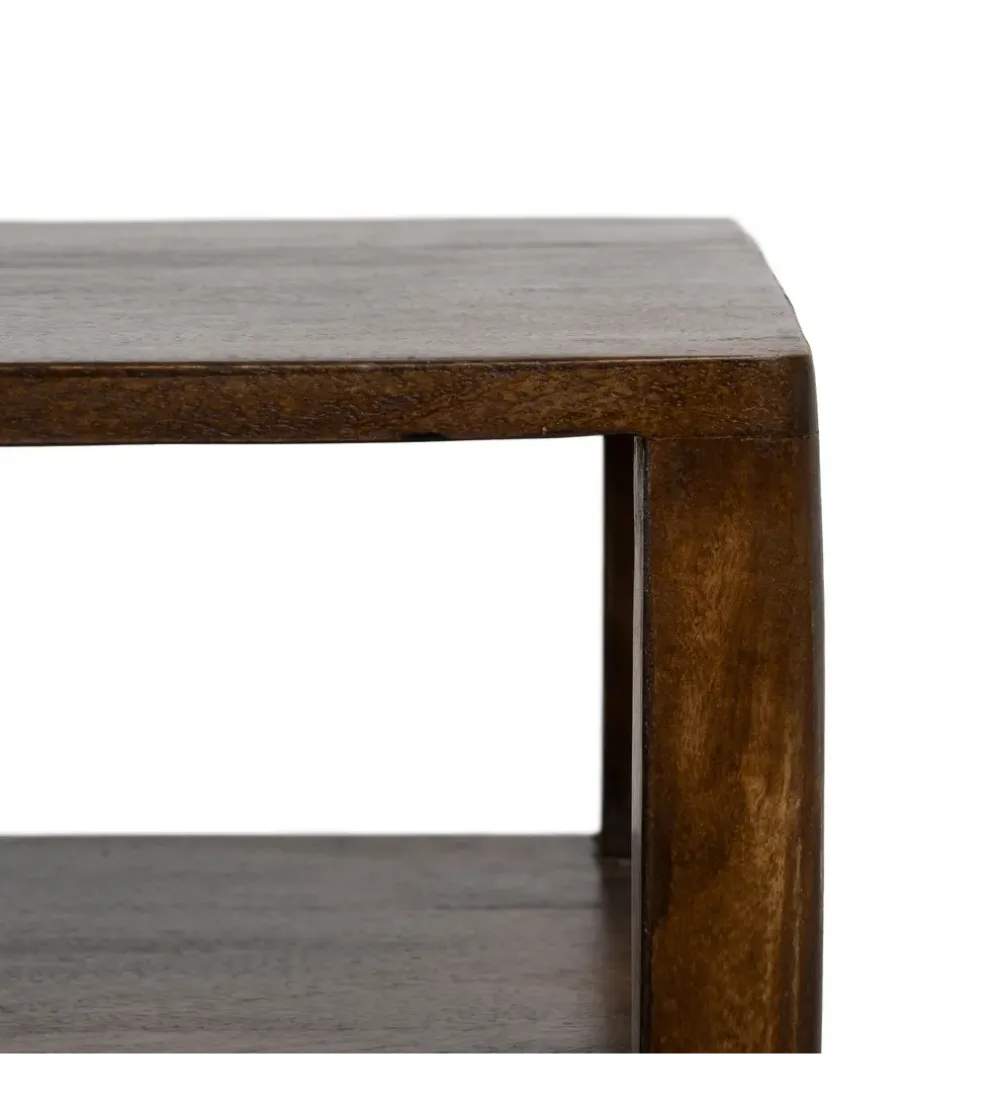 Komoda KURT 97 cm drewno mango ciemny brąz
