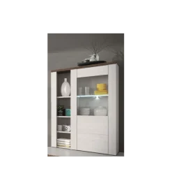 Komoda LARONA 100 cm o wybarwieniu Sonoma Trufel z kolorem Sibiu Larche