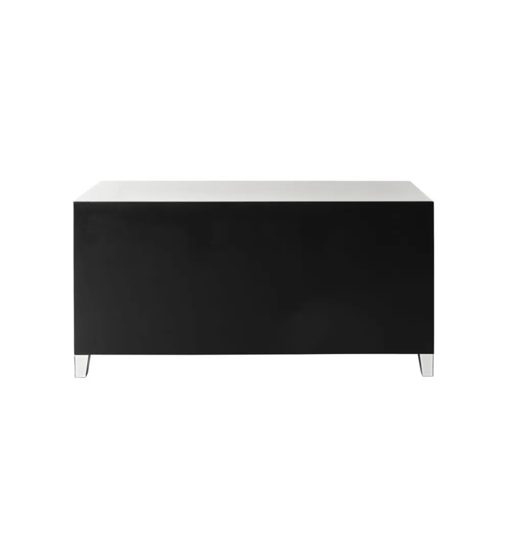 Komoda lustrzana Luxury 140 cm transparentna