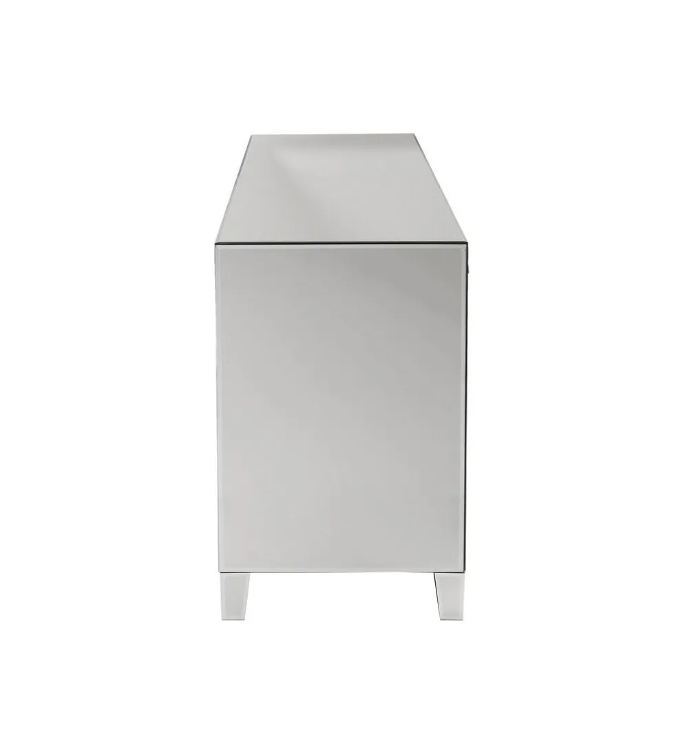 Komoda lustrzana Luxury 140 cm transparentna