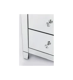 Komoda LUXURY 91 cm transparentna