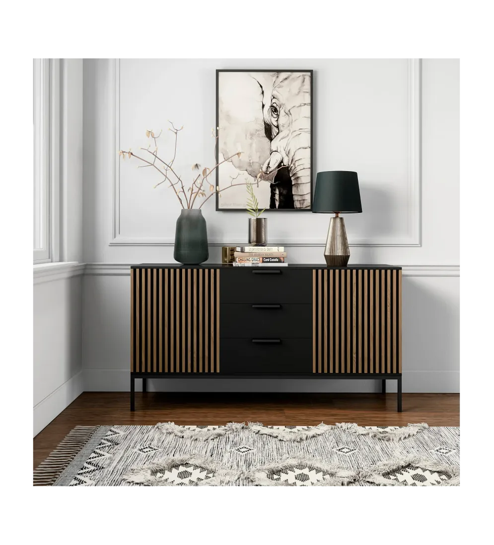 Komoda MEORATI 150 cm w optyce dąb artisan
