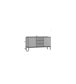 Komoda MEORATI 150 cm w optyce dąb artisan