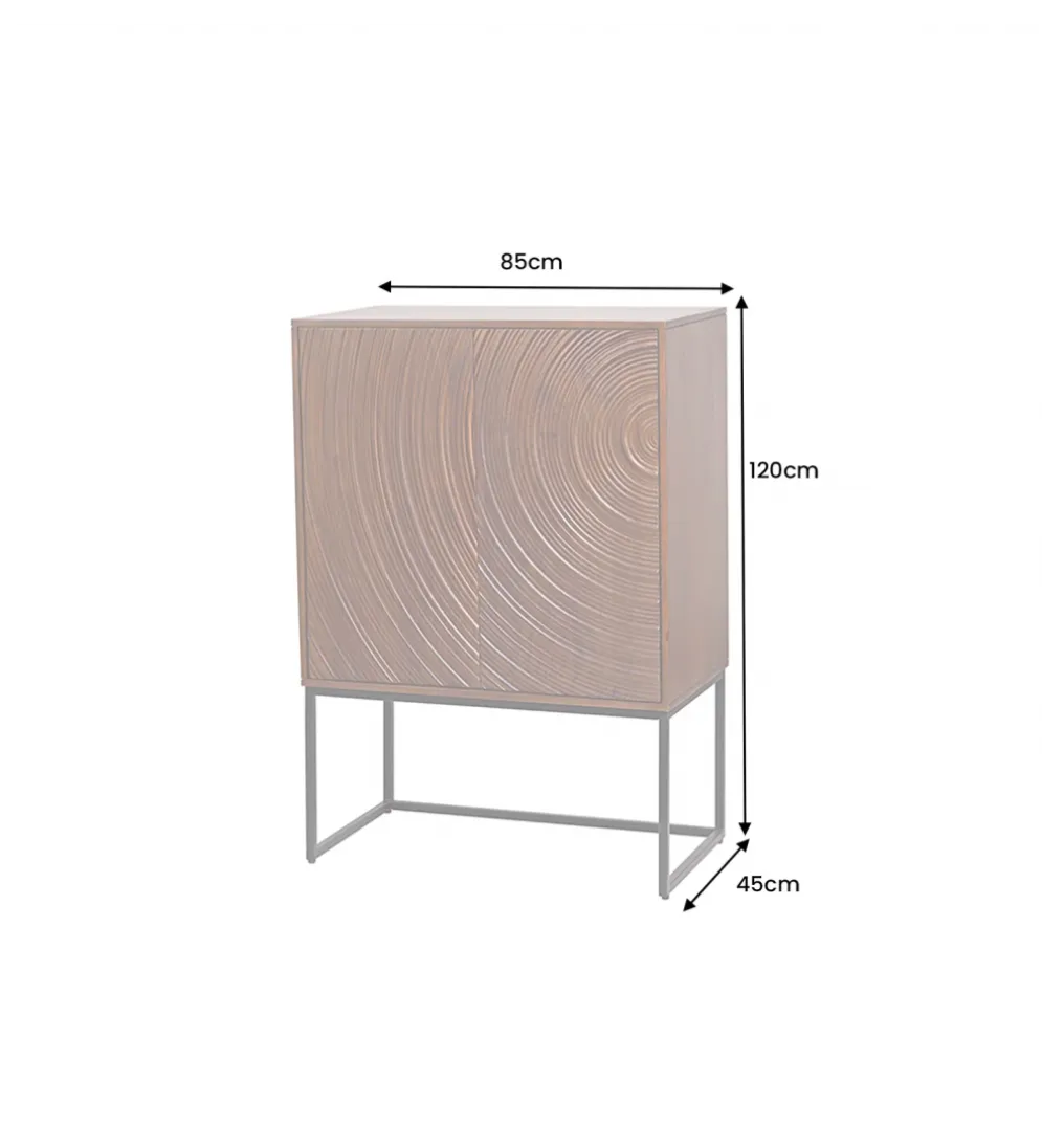Komoda METRASNO 90 cm drewno mango