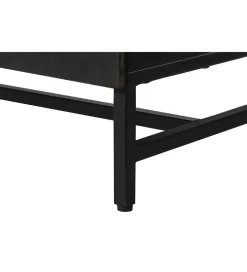 Komoda OXID 180 cm drewno mango czarno złota