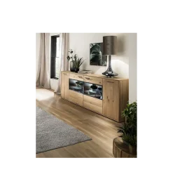 Komoda PORTLAND 184 cm dębowa