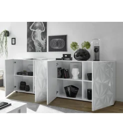 Komoda PRISMA 240 cm biała