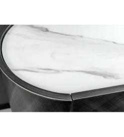 Komoda REFLECTION 150 cm efekt 3D marmur antracyt