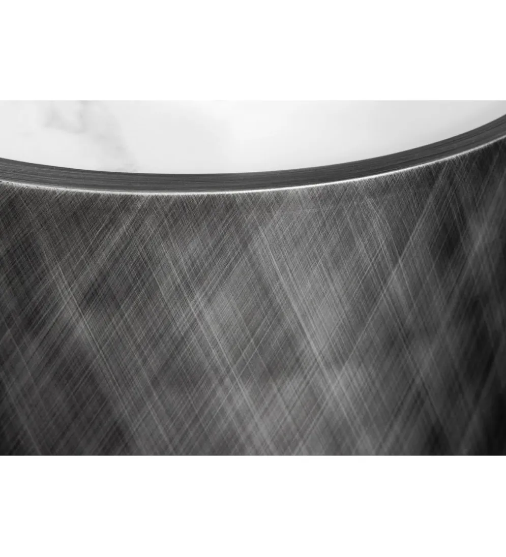 Komoda REFLECTION 150 cm efekt 3D marmur antracyt