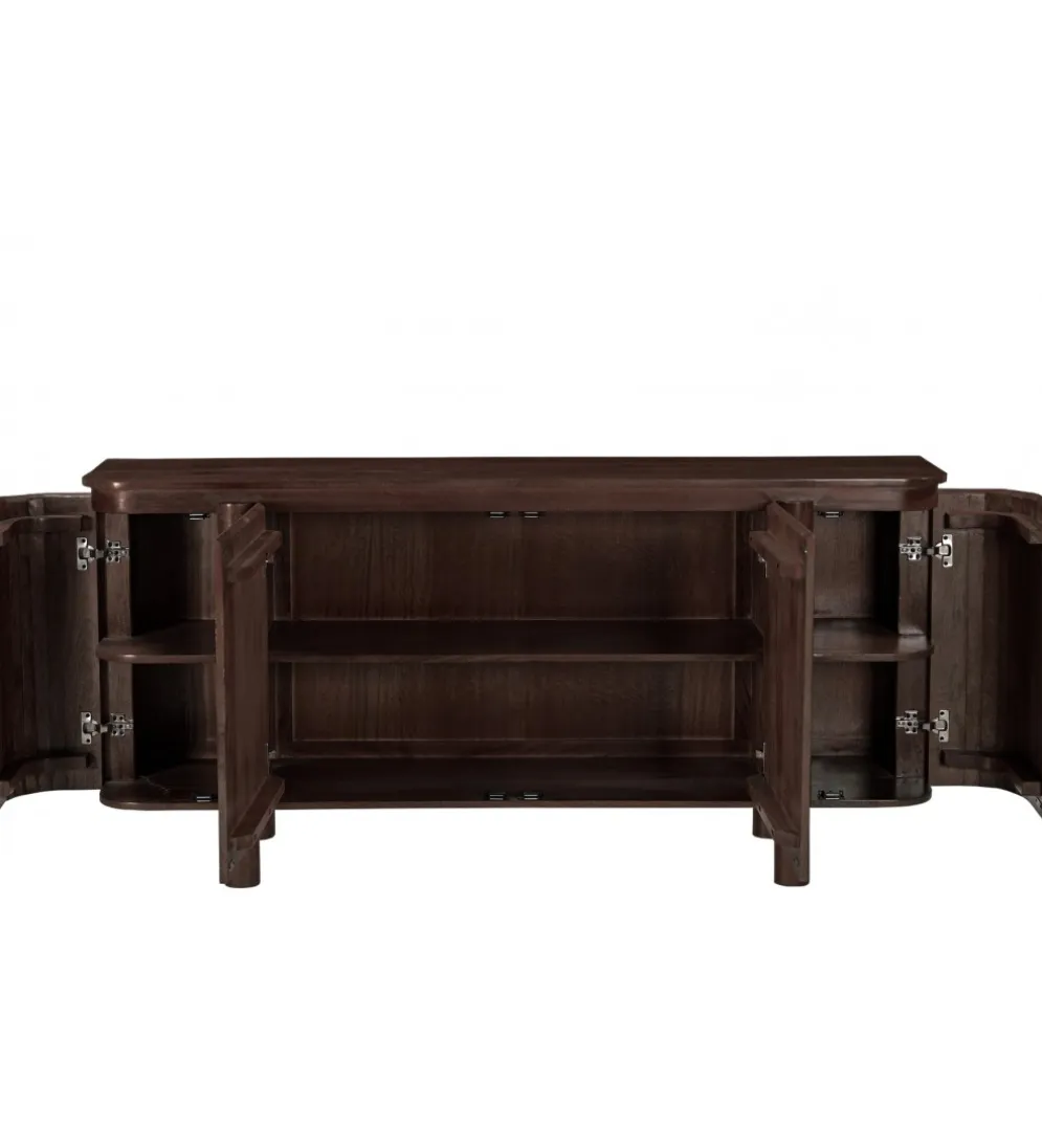 Komoda SALANO 170 cm drewno mango brązowa
