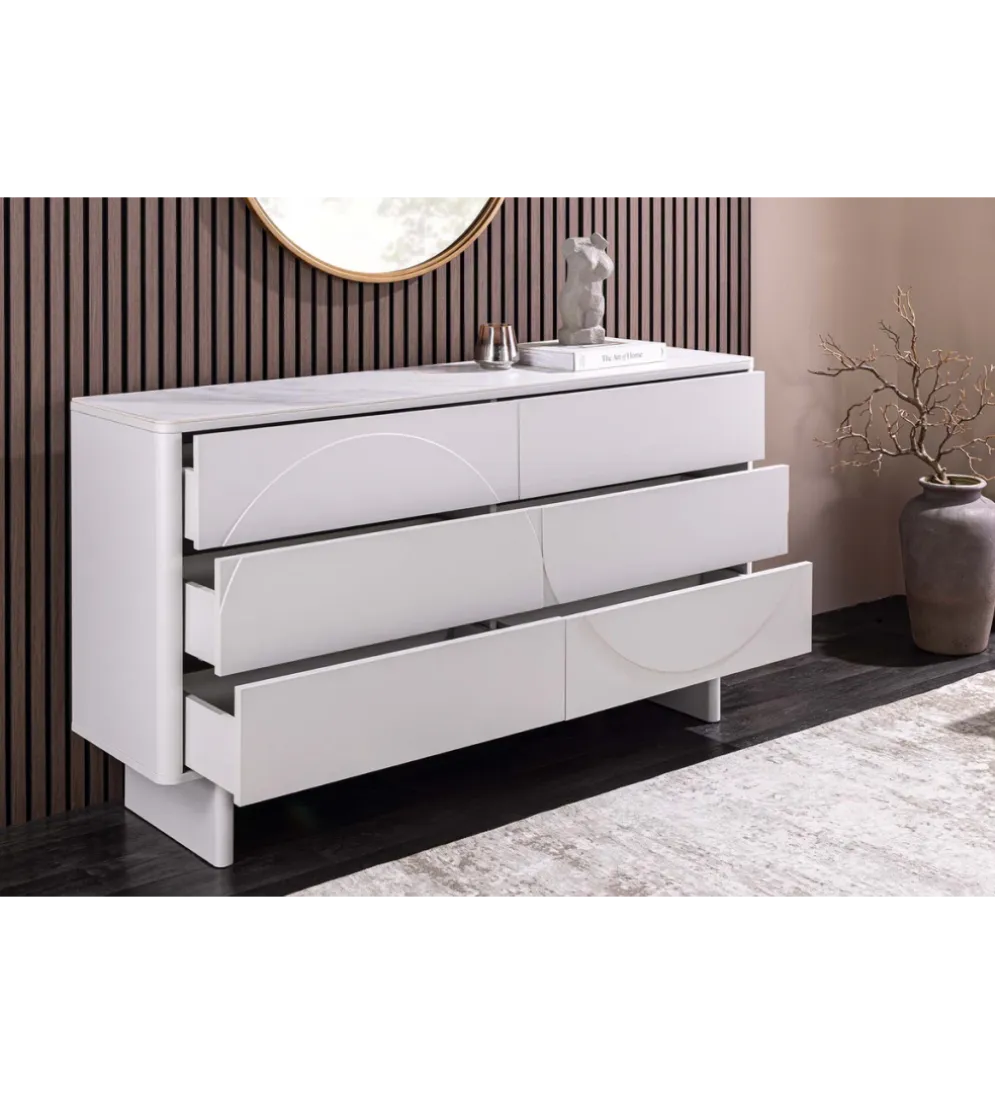 Komoda SAVOY 150 cm biała