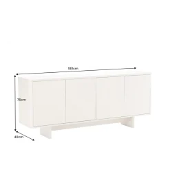 Komoda SAVOY 180 cm biała