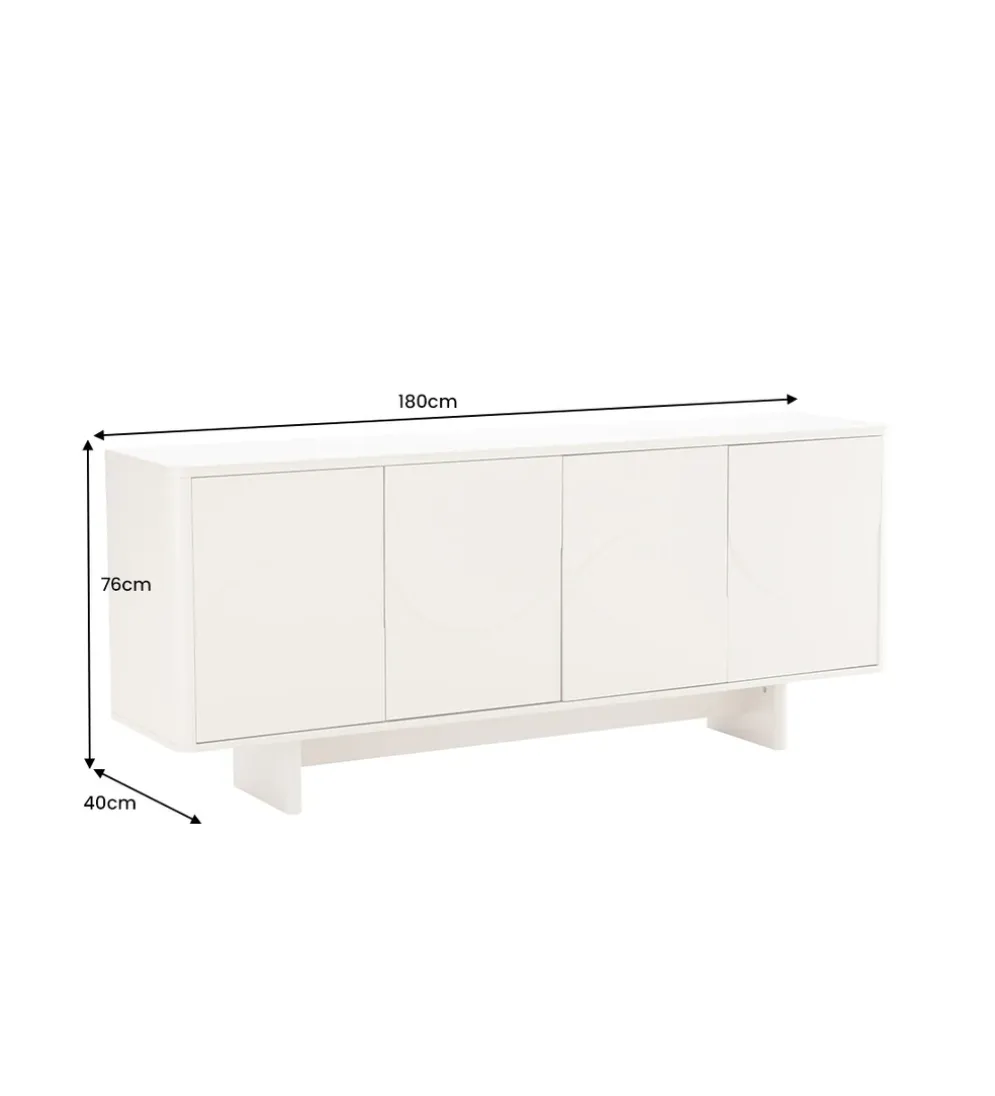 Komoda SAVOY 180 cm biała