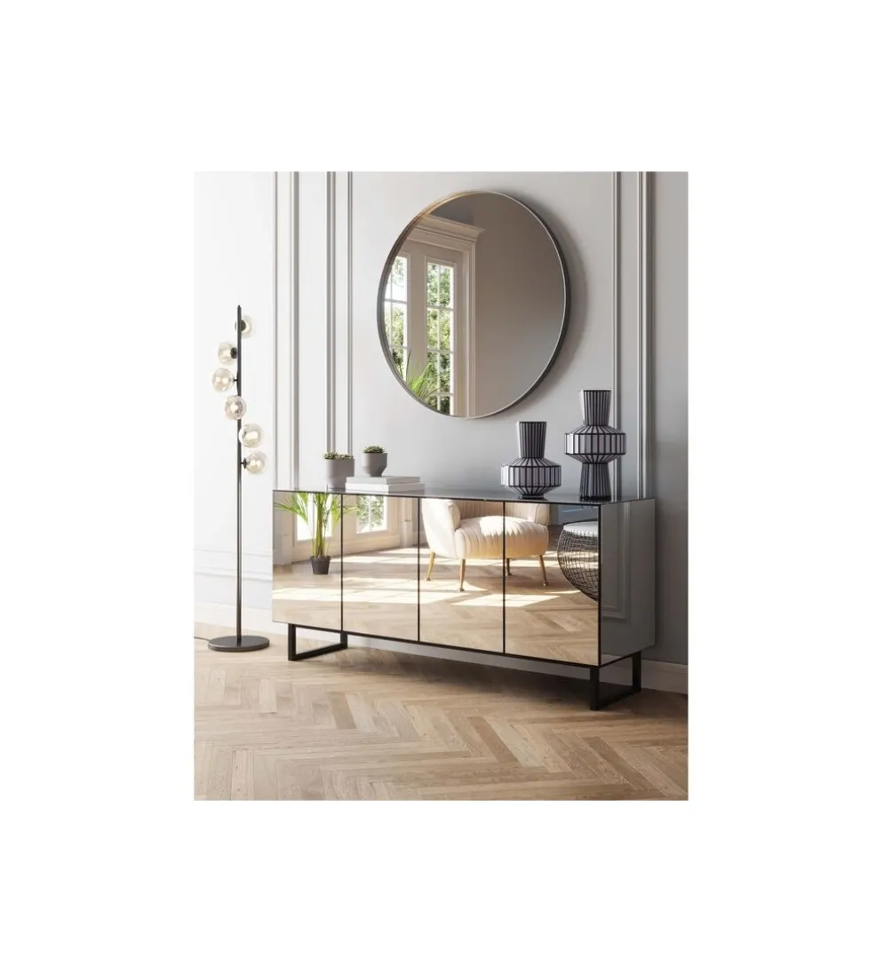 Komoda SORAN 160 cm transparentna