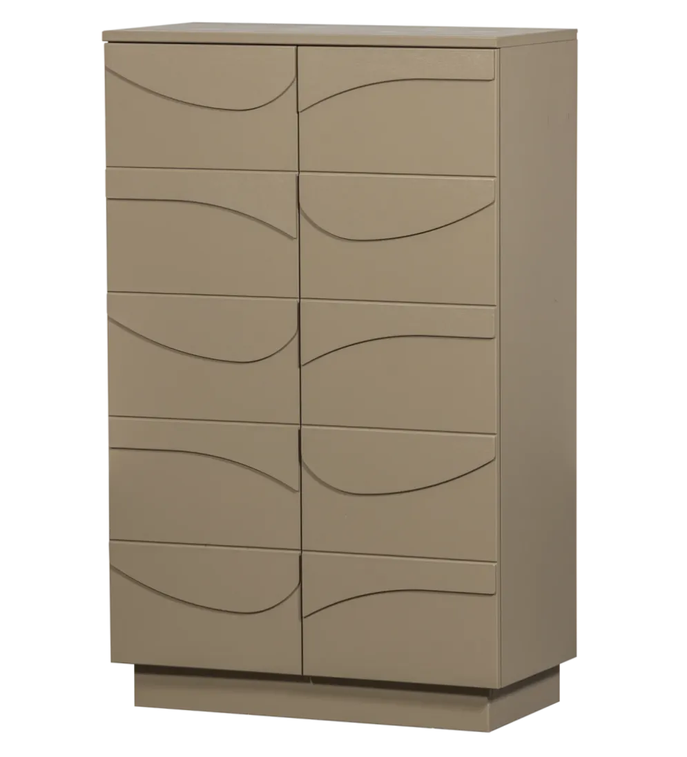 Komoda TEO 116 cm drewno sosny mud