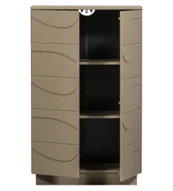 Komoda TEO 116 cm drewno sosny mud