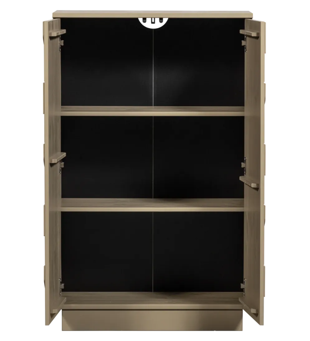 Komoda TEO 116 cm drewno sosny mud