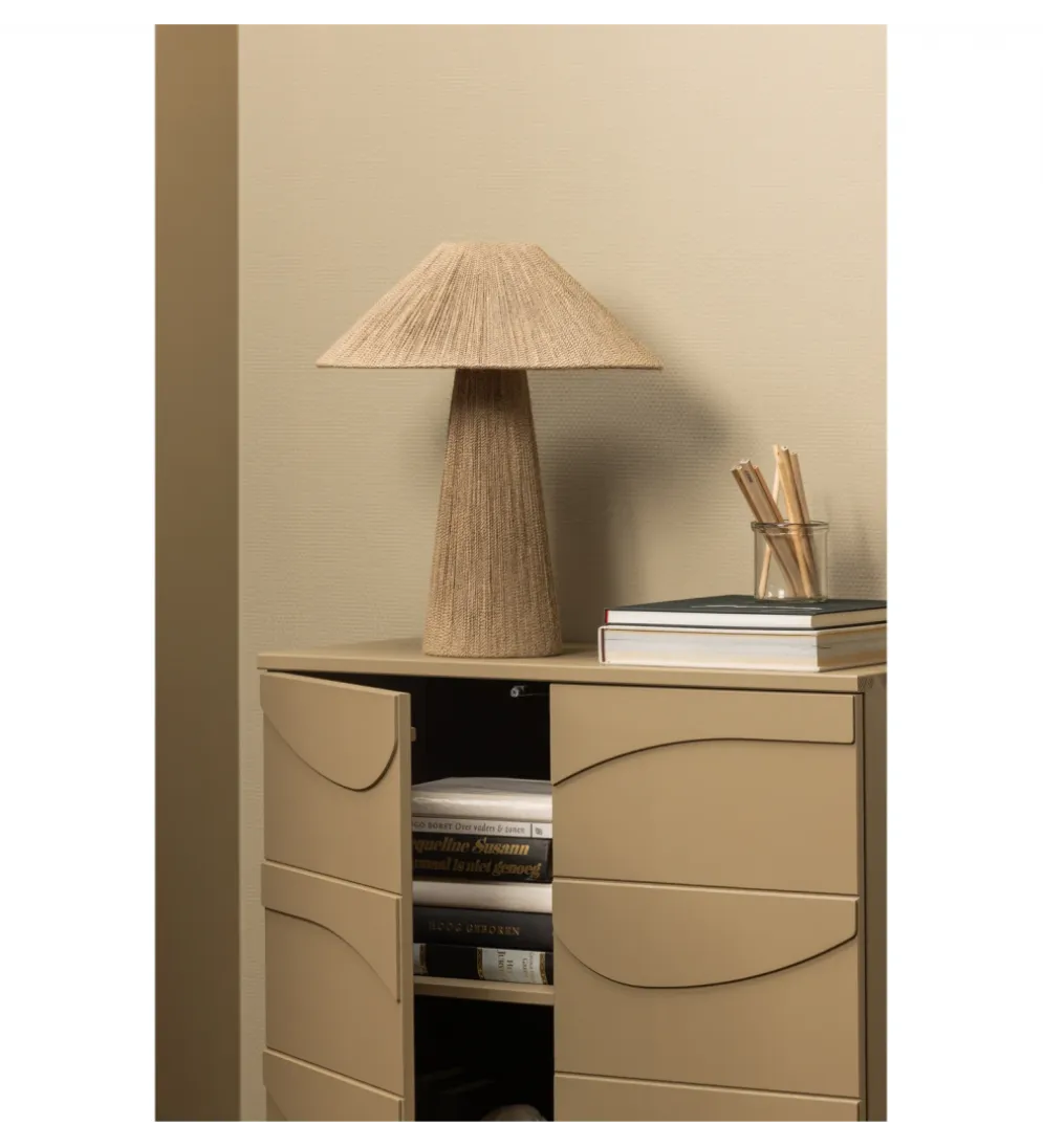 Komoda TEO 116 cm drewno sosny mud
