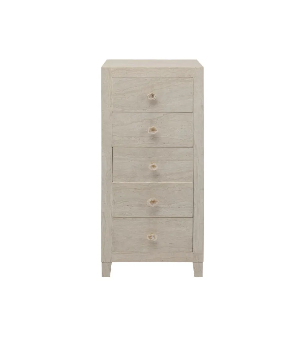 Komoda TRAVERTINO 49 x 110 cm naturalny beżowy