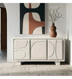 Komoda WAVES 120 cm różowa