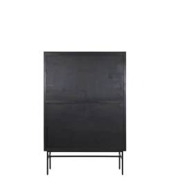 Komoda wysoka ABAGE 180 cm czarna