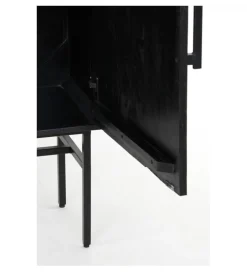 Komoda wysoka ABAGE 180 cm czarna