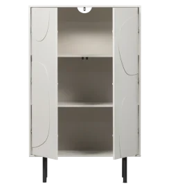 Komoda wysoka CADIZ 135 cm drewno sosny mist