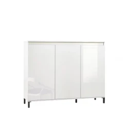 Komoda wysoka GENUA 138 cm biała