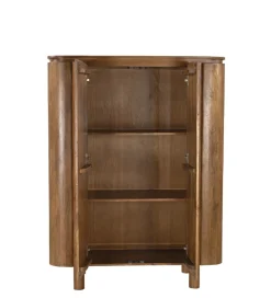Komoda wysoka SALANO 150 cm drewno mango naturalna