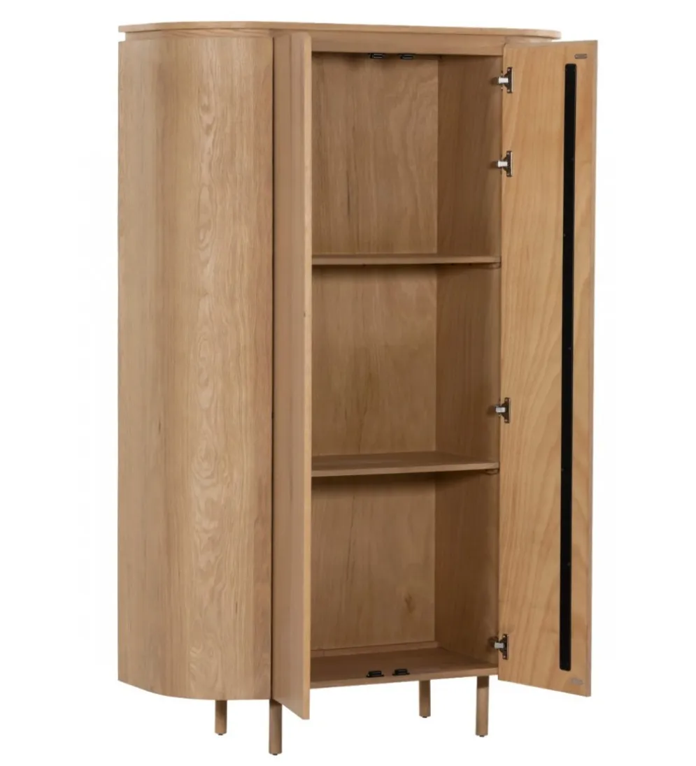 Komoda wysoka TOBAGO 180 cm naturalna