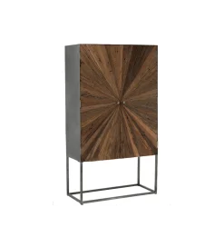 Komoda wysoka ZYGZAK 60 cm naturalna