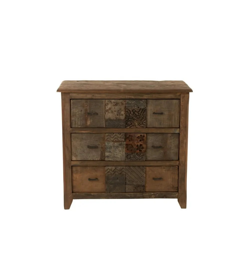 Komoda ZUWENA 100 cm brązowa