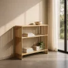 Konsola BELLAMONTE 85 cm drewno teak naturalna