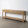Konsola ELMANO 240 cm drewno wiązu