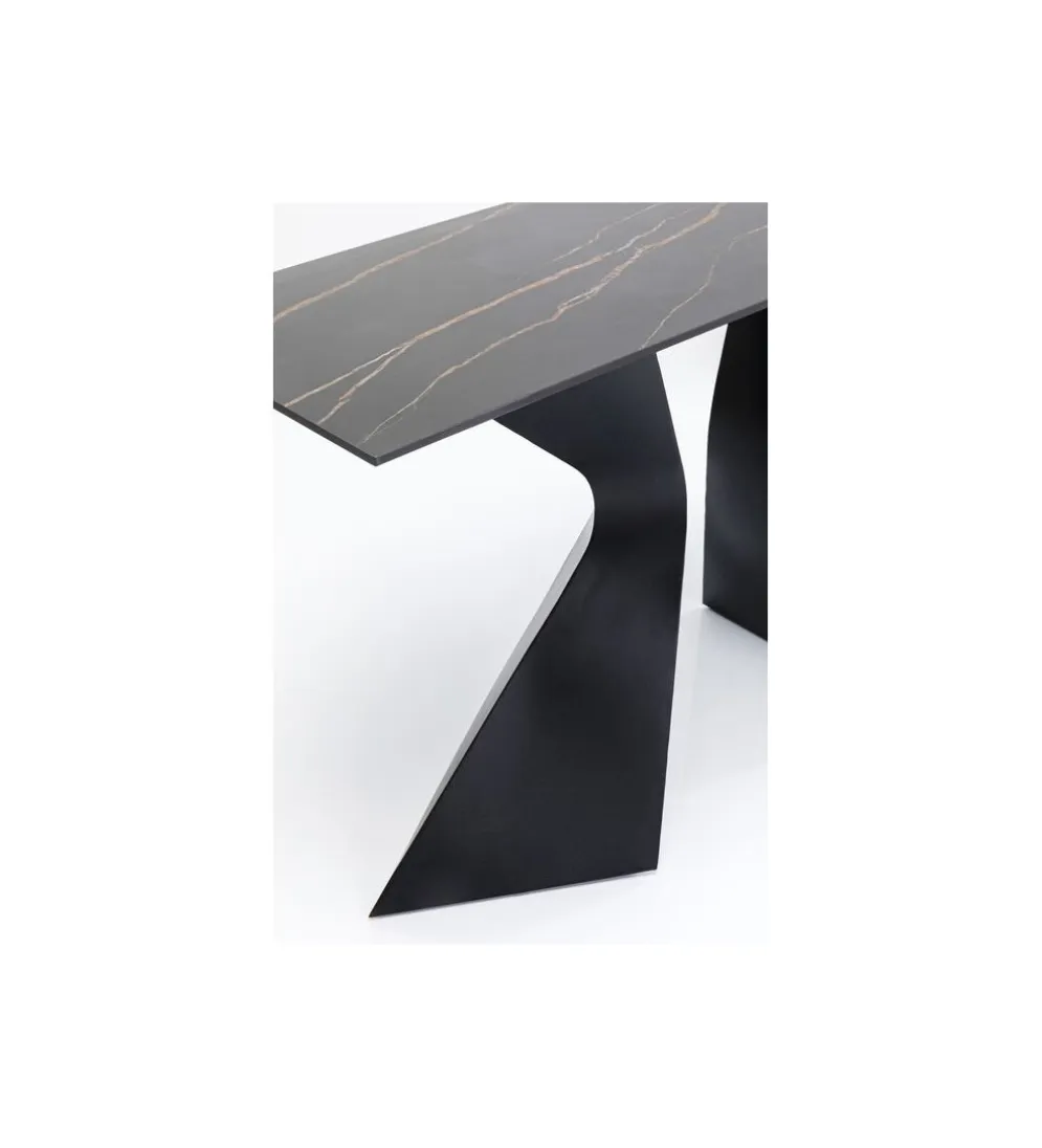 Konsola GLOYRIA 140 cm w optyce czarnego marmuru