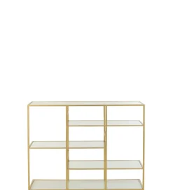 Konsola RACKYN 120 cm szklana złota