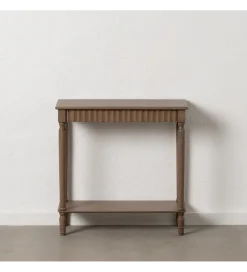 Konsola TEMPU 71 cm drewno sosna brązowy