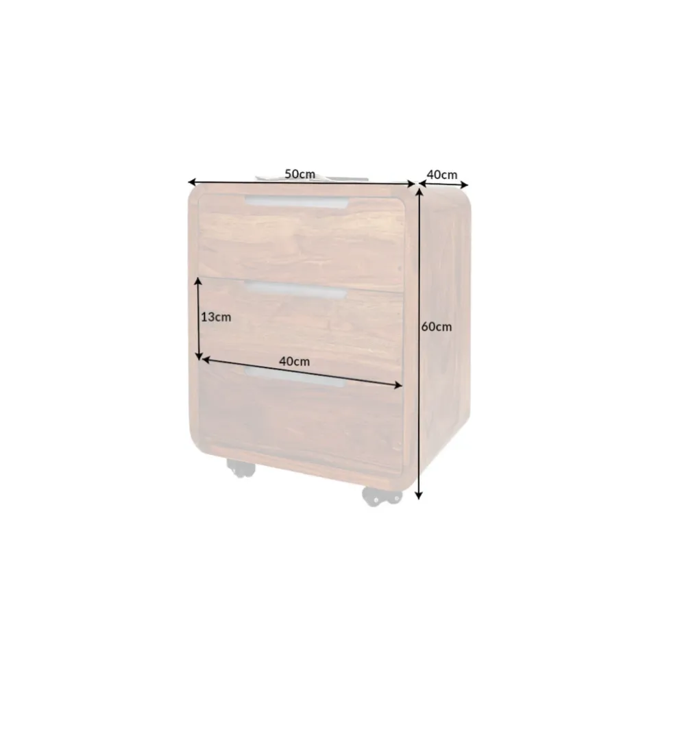 Kontener GOA do biurka INDIA 60 cm drewno Sheesham