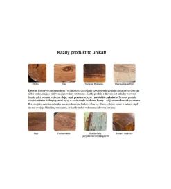 Kontener GOA do biurka INDIA 60 cm drewno Sheesham