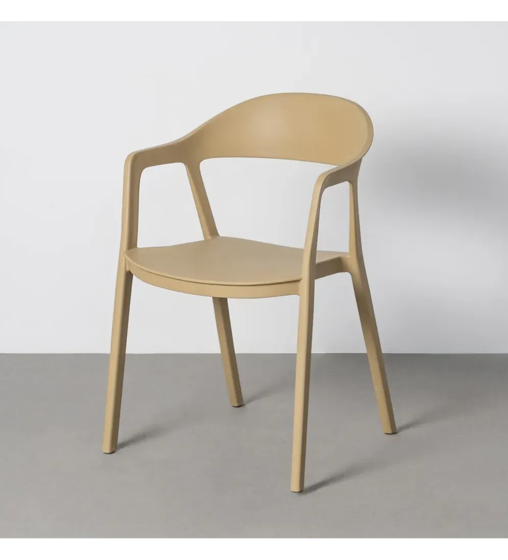 Krzesło BARETO 80 cm khaki z podłokietnikami nogi v