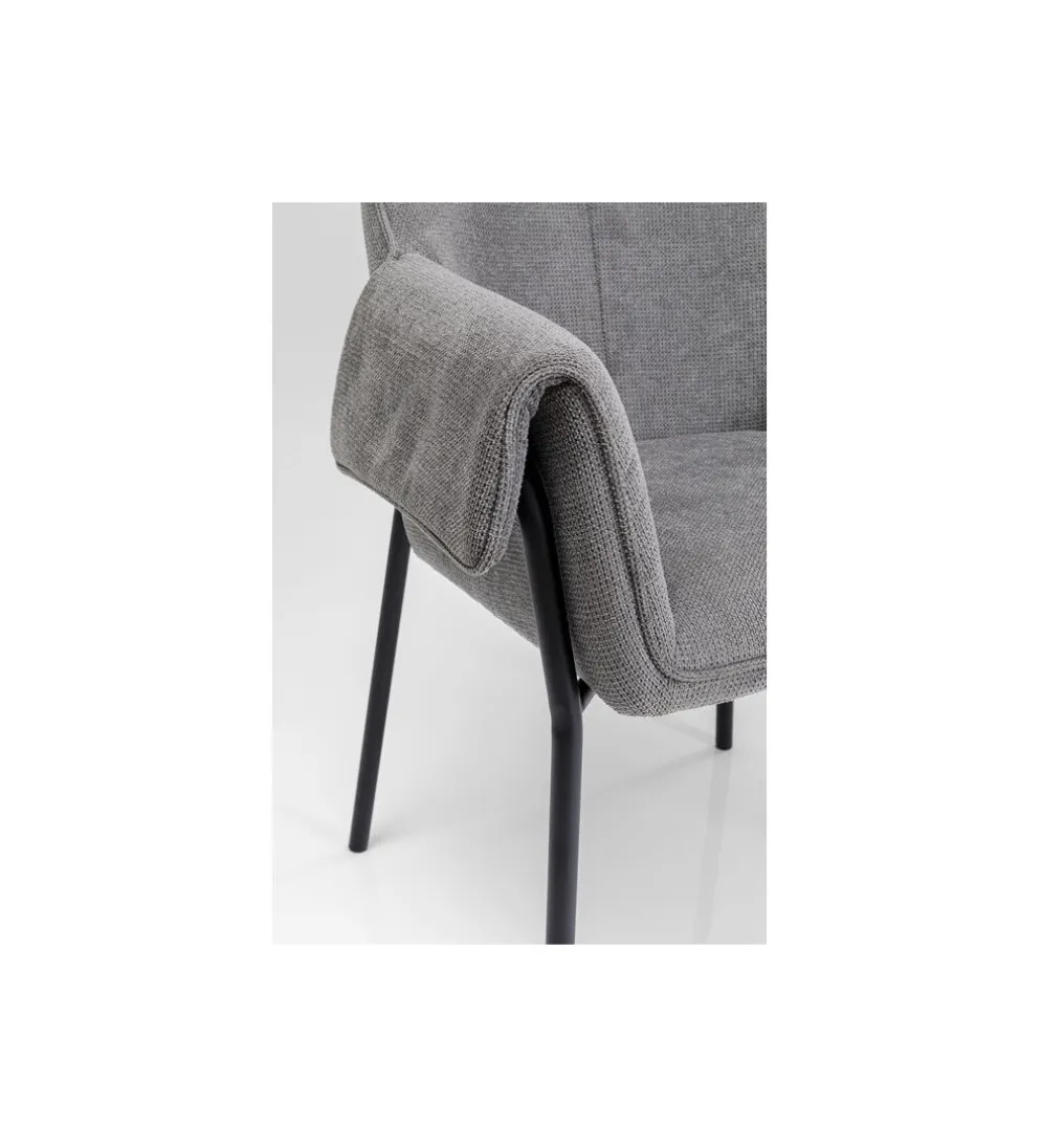 Krzesło BESS 83 cm bouclé szary
