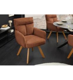 Krzesło BIG GEORGE chenille brązowy