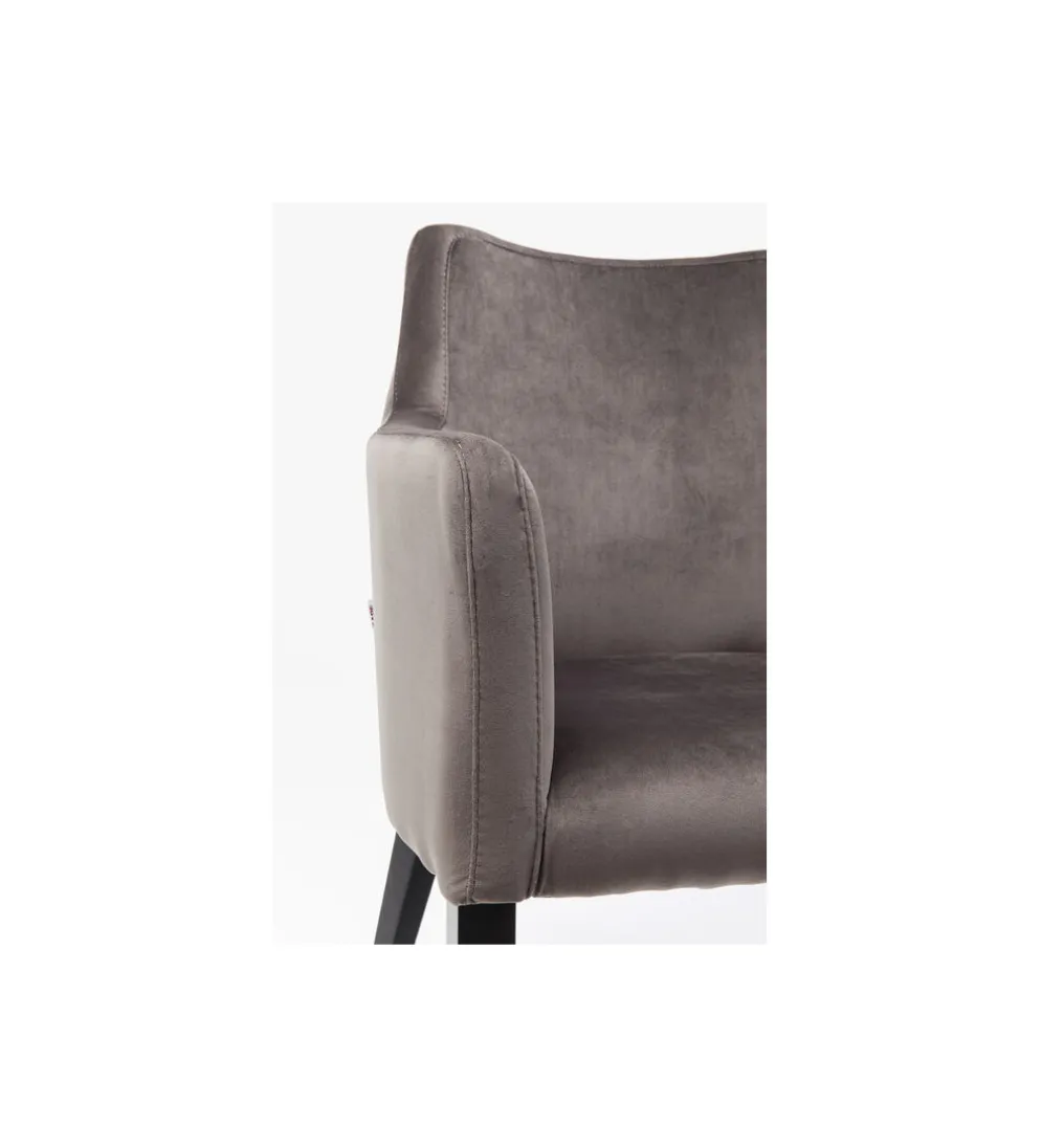 Krzesło BLACK MODE 87 cm welwet szary