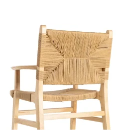 Krzesło BRAZOS 85 cm drewno kauczuk naturalne