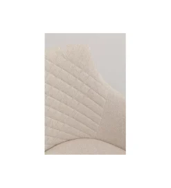 Krzesło COCO WOOD kremowe Chenille