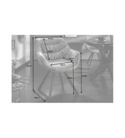 Krzesło designerskie The Dutch Comfort aksamitny szary