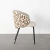 Krzesło ESTAMPADO 74 cm biała ochra