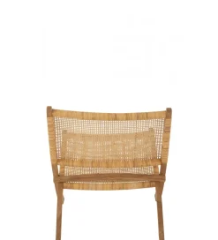 Krzesło FOLDE 78 cm drewno teak rattan