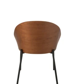 Krzesło LONEPLY 75 cm naturalne ciemno brązowe beżowe