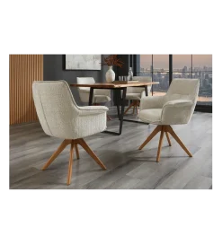 Krzesło obrotowe LE GRAND chenille beige